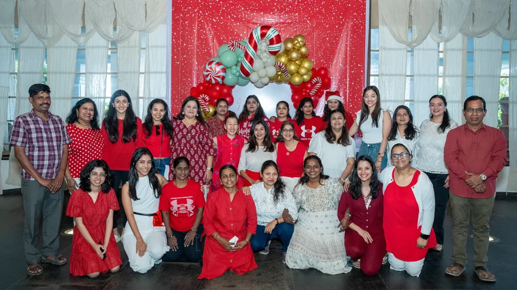 Christmas celebration with preschool children