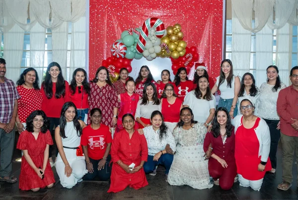 Christmas celebration with preschool children