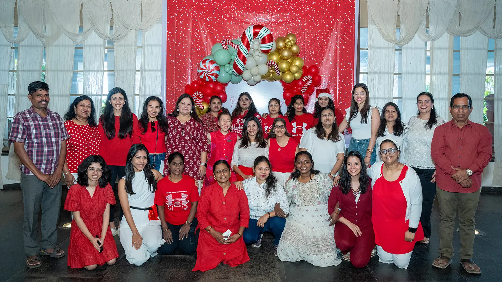 Christmas celebration with preschool children