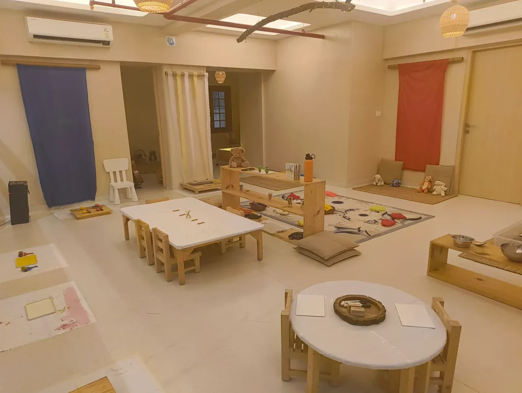 Indoor learning space at Circles & Cycles