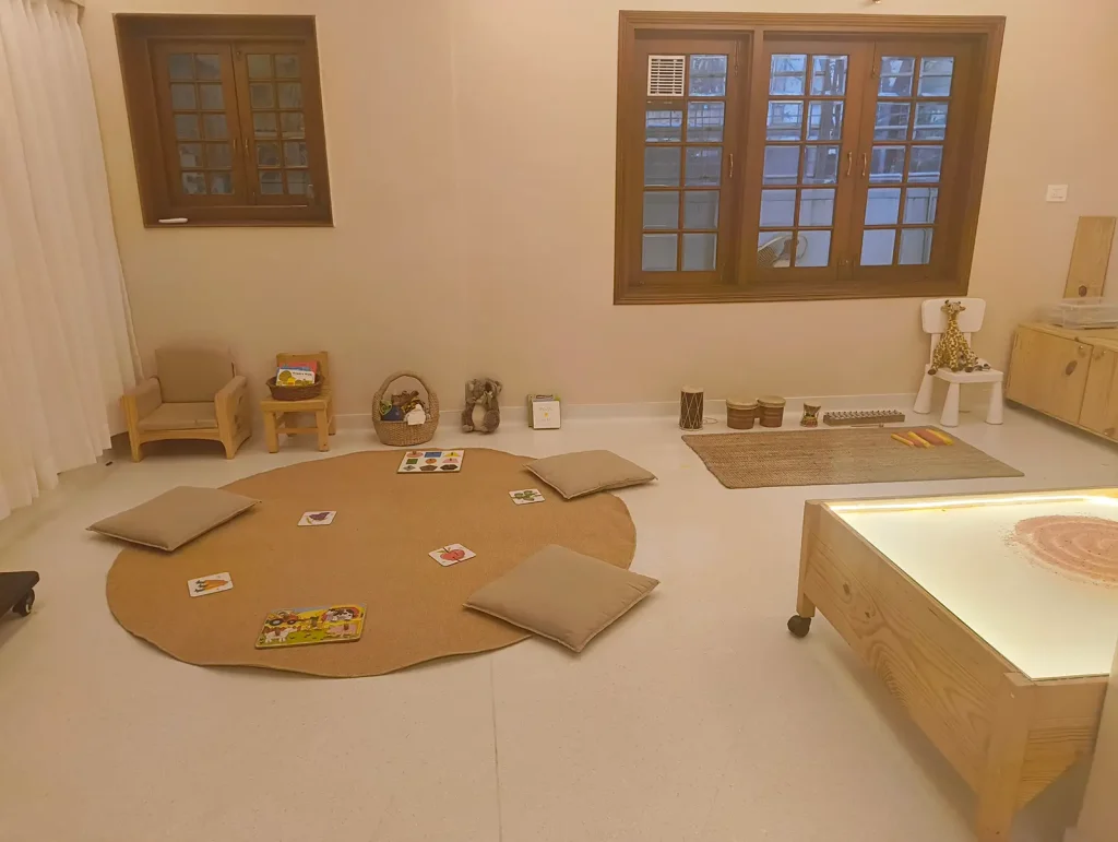 Indoor space with art and crafts