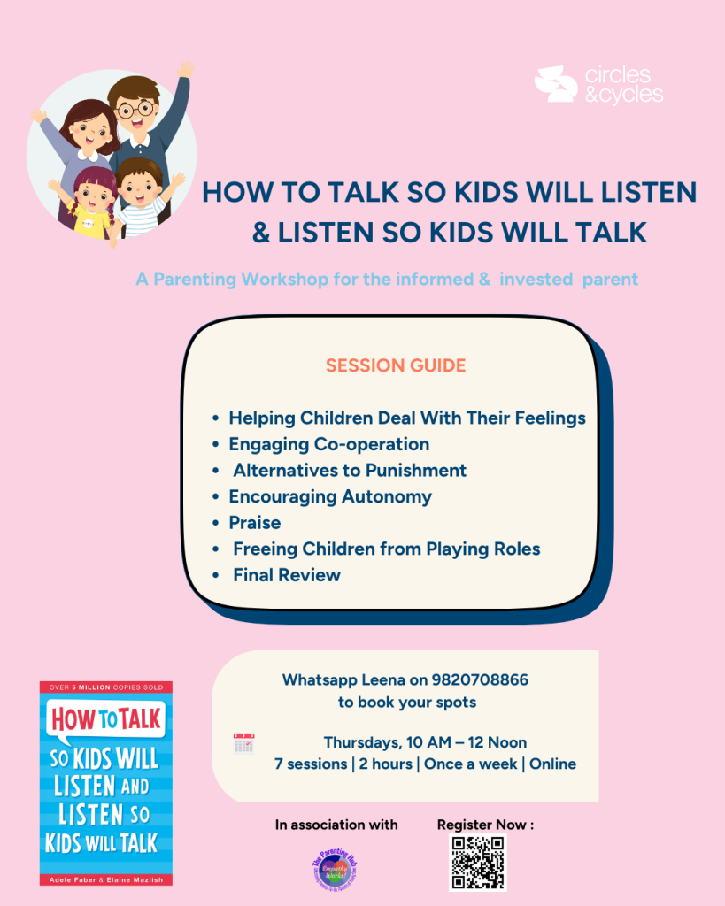 Parenting Workshop at Circles & Cycles in Bandra.