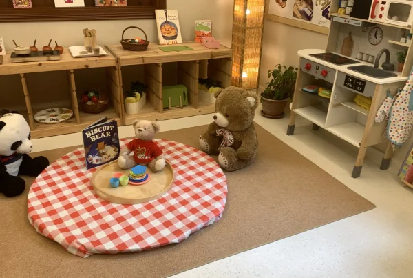 Preschool summer camp learning setup with natural play materials at Circles & Cycles, Bandra