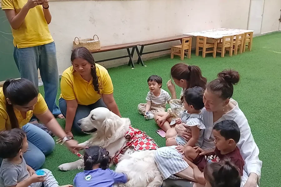 Children of different abilities playing together in an inclusive classroom at Circles & Cycles, Bandra