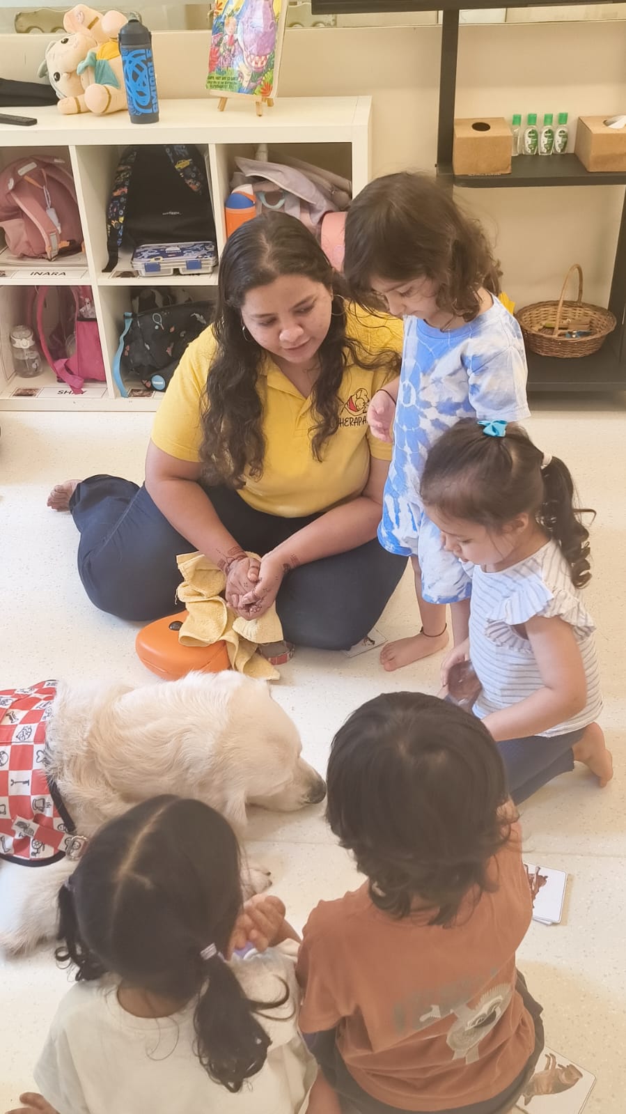 Facilitator and specialist working together to support a child at Circles & Cycles, Bandra